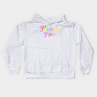 Pouty Face Rainbow Kids Hoodie